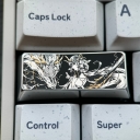 2.25U Enter / Shift Titanium Alloy Artisan Keycaps Precision Pointillism + Anodizing for Mechanical Keyboard -Jinhsi‌